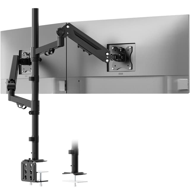 Monitorhalterung 2 Monitore für 17-40 Zoll Bildschirm - STANDOPIA Monitor Halterung Hält 12 kg pro Bildschirm mit Höhenverstellung, Neigen & Schwenken, VESA 75/100 mm