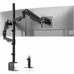 Monitorhalterung 2 Monitore für 17-40 Zoll Bildschirm - STANDOPIA Monitor Halterung Hält 12 kg pro Bildschirm mit Höhenverstellung, Neigen & Schwenken, VESA 75/100 mm