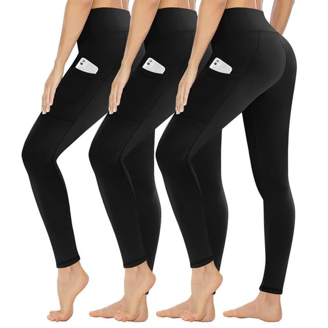 Gayhay 3er Pack Leggings Damen High Waist Sportleggings Blickdicht Sporthose für Sport Yoga Gym