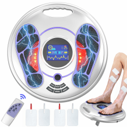 Medic Durchblutungs-stimulator Beine, Durchblutungsstimulator Füße Beine mit 4 TENS Elektroden Pads, 25 Therapiemodi & 99 Intensitäten EMS Fußmassagegerät Elektrisch für Durchblutung Neuropathie