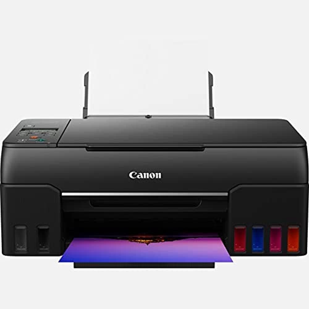 Canon PIXMA G650 MegaTank Drucker Tintenstrahldrucker Scanner Kopierer (4.800 x 1.200 dpi, Fotodrucker 10x15 cm,, LC Display, WLAN, Wireless Printing, Auto Power On/Off) schwarz PIXMA G650 Single