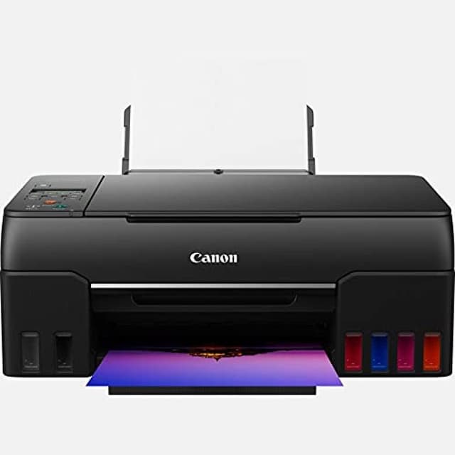 Canon PIXMA G650 MegaTank Drucker Tintenstrahldrucker Scanner Kopierer (4.800 x 1.200 dpi, Fotodrucker 10x15 cm,, LC Display, WLAN, Wireless Printing, Auto Power On/Off) schwarz PIXMA G650 Single