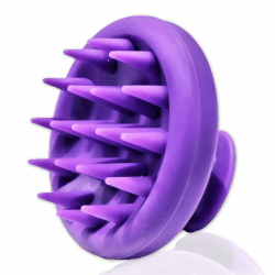 KMARKT, Kopfhaut Massagebürste, Kopfmassage Bürste, Silikon Duschbürste,Haarbürste nasses Haar,Shampoo Haarbürste,Scalp Massager,Scalp scrubber zur Stimulierung des Haarwachstums,Kopf massage, LILA