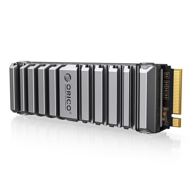 ORICO OS5 2TB NVMe SSD für PS5, PCIe Gen4 M.2 Interne SSD mit Kühlkörper, 7450 MB/s Lesegeschwindigkeit, TLC NAND, Vorgebauter Kühlkörper für PS5-Lüftungsströmung OS5 Kühlkörper 2TB