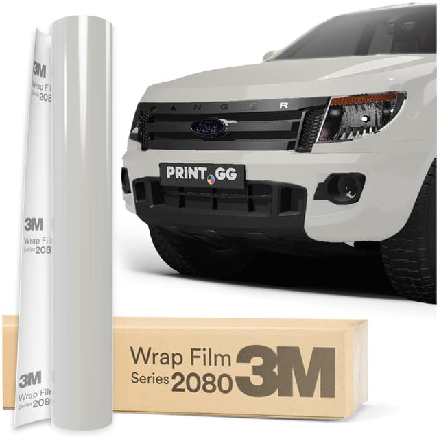 PRINT.GG Autofolie 3M 2080 Glanz Weißgold funkelnd GP240, 152 x 250 cm, Selbstklebende Folie Car Wrapping Folie, Robuste Lackschutzfolie Auto, Motorrad, Boot, Auto Folie mit hervorragender Haftung 152 x 250 cm Glanz Weißgold funkelnd