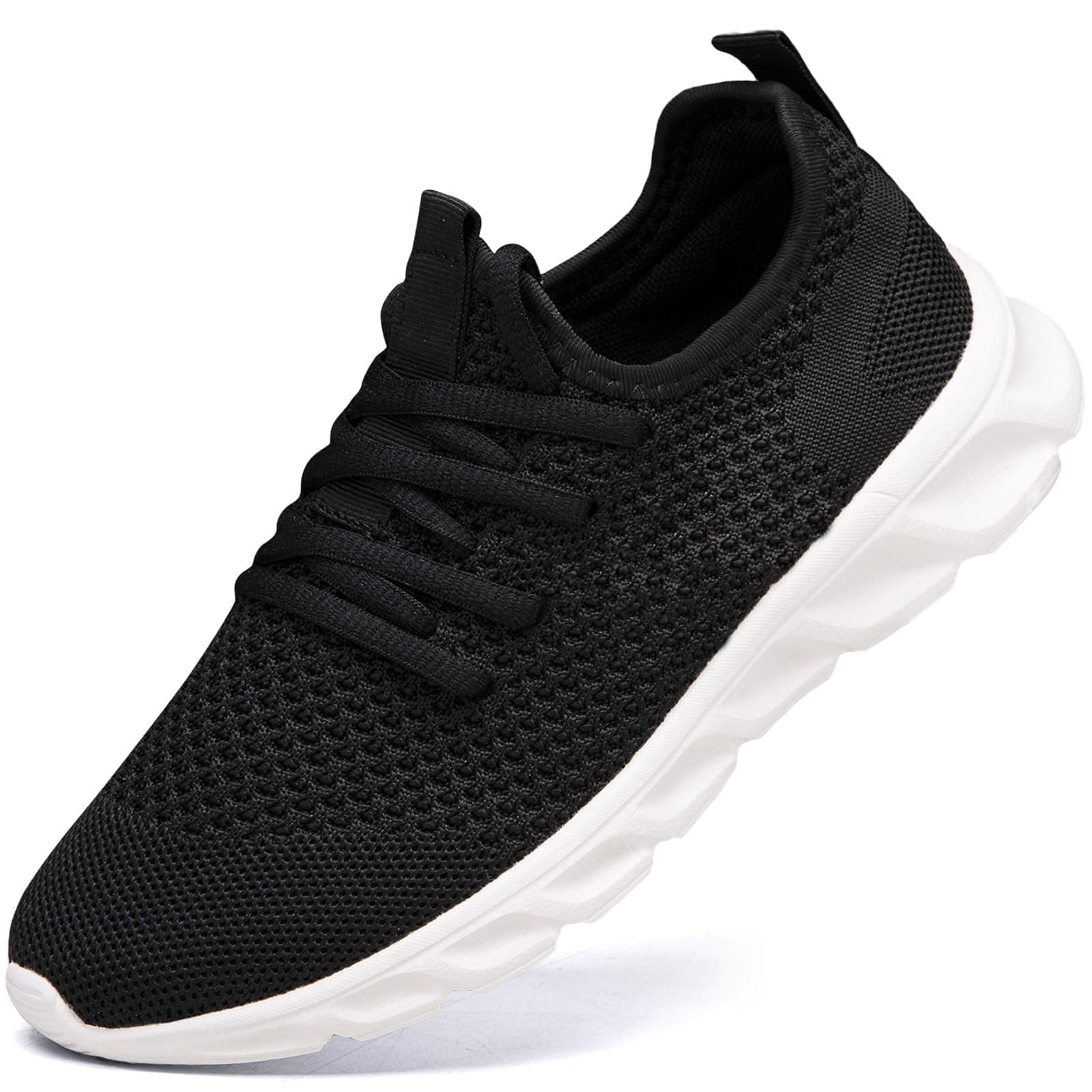 Damyuan Herren Laufschuhe Turnschuhe Sportschuhe Sneaker Running Tennis Schuhe Freizeit Straßenlaufschuhe Fashion Leichtgewichts Atmungsaktiv Walkingschuhe Outdoor Fitness Jogging Sportsschuhe 40 EU A Schwarzweiß