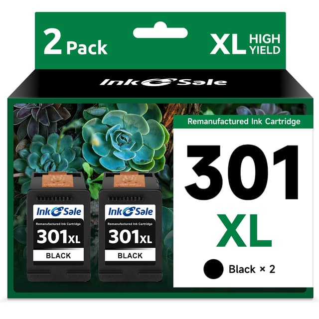 INK E-SALE 301XL Druckerpatronen Multipack Ersatz für HP 301 Druckerpatronen Schwarz für Envy 4500 5530 4504 4502 DeskJet 2540 1510 1000 1050 2050 2544 3050 1010 2549 OfficeJet 2620 4630 4632 Tintenpatronen