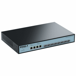 SODOLA 12-Port 10Gb Managed Switch, 8x10G SFP+ & 4x10GBase-T Ports, Lüfterkühlung, 1U Rack-Montage, Web-GUI für LACP/QoS/VLAN/SNMP – 10G Multi-Gigabit-Netzwerkswitch 4x10G RJ45+8x10G SFP+(Managed)
