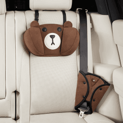 XINYUDAILY Kopfstütze Auto Kinder, Nackenkissen Kinder Verstellbare, Nackenstütze Auto, Weichem Gedächtnisschaum, Auto Nackenkissen Sorgen für Schlafkomfort auf Reisen