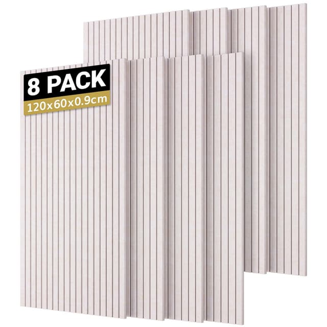 TONOR 8 Pack Akustikpaneele selbstklebend, 120x60x0.9 cm Schalldämmung Schallschutz wand Schallschutzplatten Akustikplatten, Akustische Behandlung und Wanddekoration für Studio Büro, Helles Kamel 8pack(120x60x0,9cm) Helles Kamel