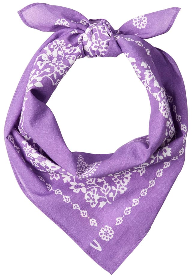 camel active Damen Bandana aus reiner Baumwolle Einheitsgröße Lila-weiß