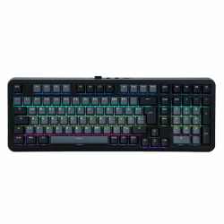 EPOMAKER TH99-ISO-DE QWERTZ Mechanische Tastatur Kabellos, 96% Prozent Gaming-Tastatur mit Numpad, Hot-Swap, RGB, Gasket, BT/2.4G/USB-C, Programming Software (Schwarz, Sea Salt Silent V2) Schwarz Sea Salt Silent V2