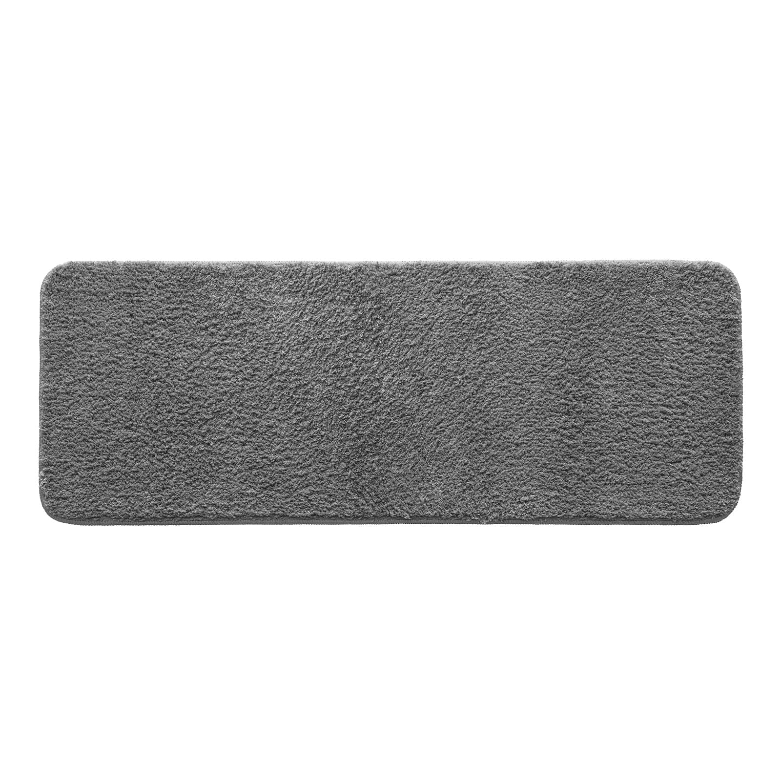 MIULEE Teppich Badematte Badezimmerteppich Bettvorleger rutschfest Badteppich Badvorleger Saugfähige Duschvorleger Waschbar Fussmatte für Wohnzimmer Schlafzimmer Badezimmer 45x120 cm Grau 45 x 120 cm (Rechteckig) Grau
