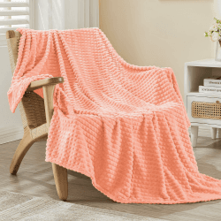 EMME Kuscheldecke Flauschige - 3D-Touch-Erlebnis Fleecedecke, Weiche Warme Wolldecke Überwurfdecke, Couchdecke, Decke für Sofa, Tagesdecke, Wohndecke, Rosa, 130 x 150 cm 06-rosa 130 x 150cm