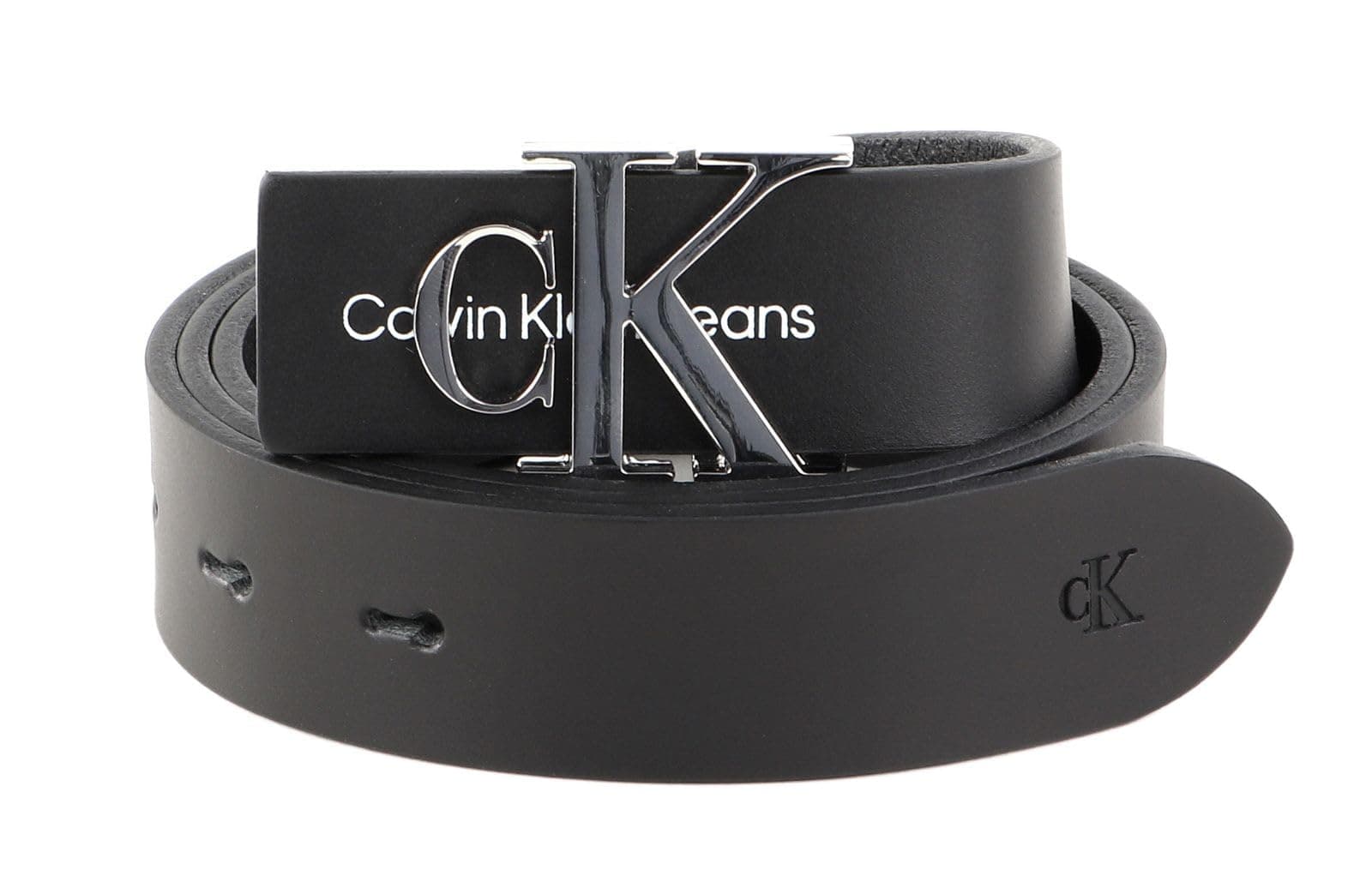 Calvin Klein Damen Gürtel Monogram Hardware 3,0 cm Ledergürtel