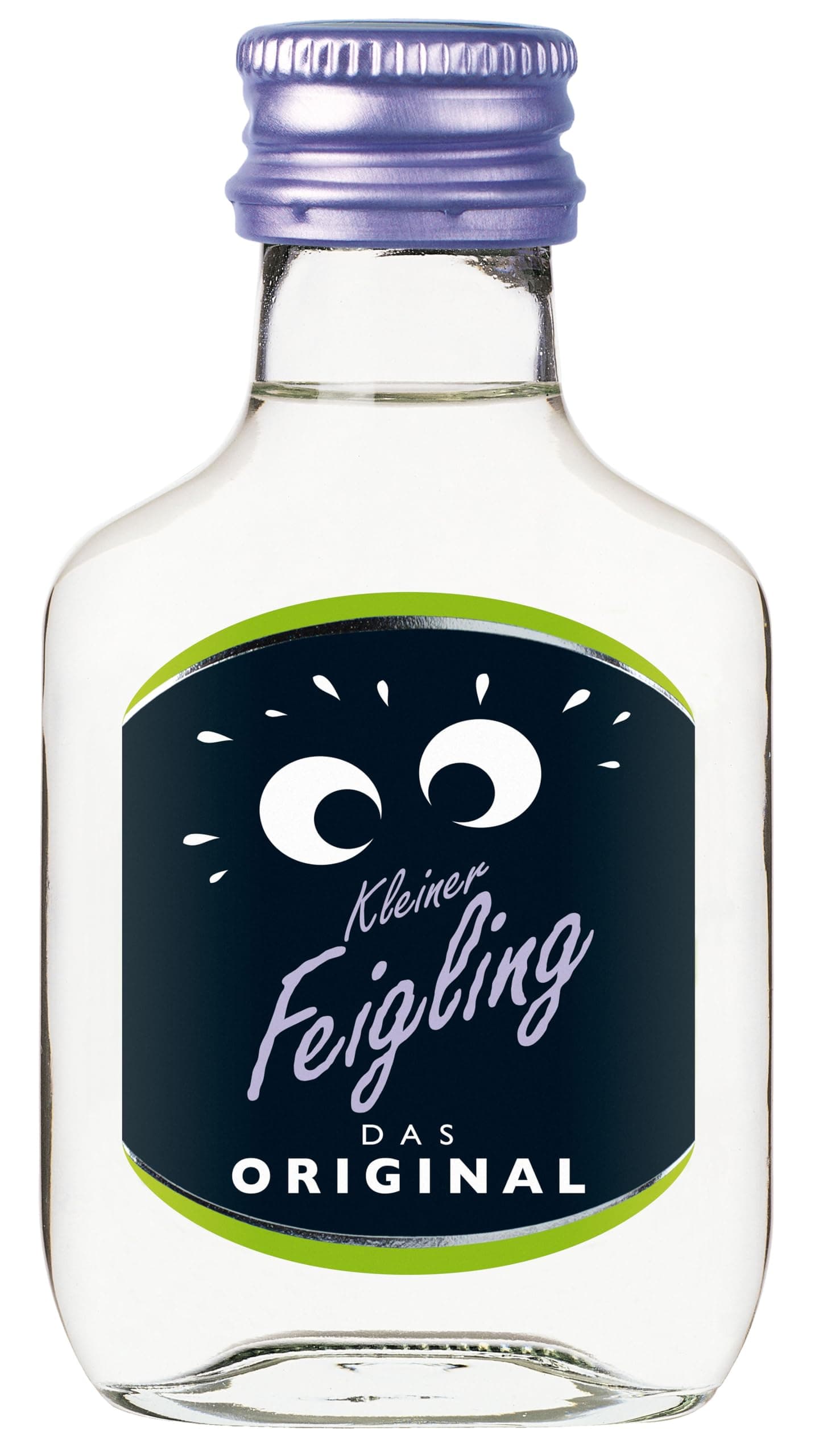 Kleiner Feigling Das Original (12 x 0,1 L) – Feinster Vodka mit fruchtigem Feigenaroma – Der kultige Party Schnaps für jede Feier – Frech, fruchtiger Shot – 20 % Vol. Das Original 12 x 0,25L