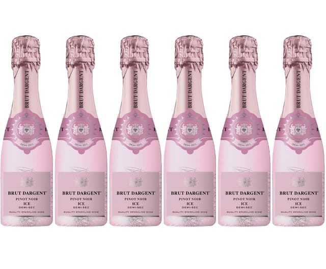 Brut Dargent - Ice Rosé Pinot Noir, Sekt Rosé Halbtrocken (6 x 0.2 L)
