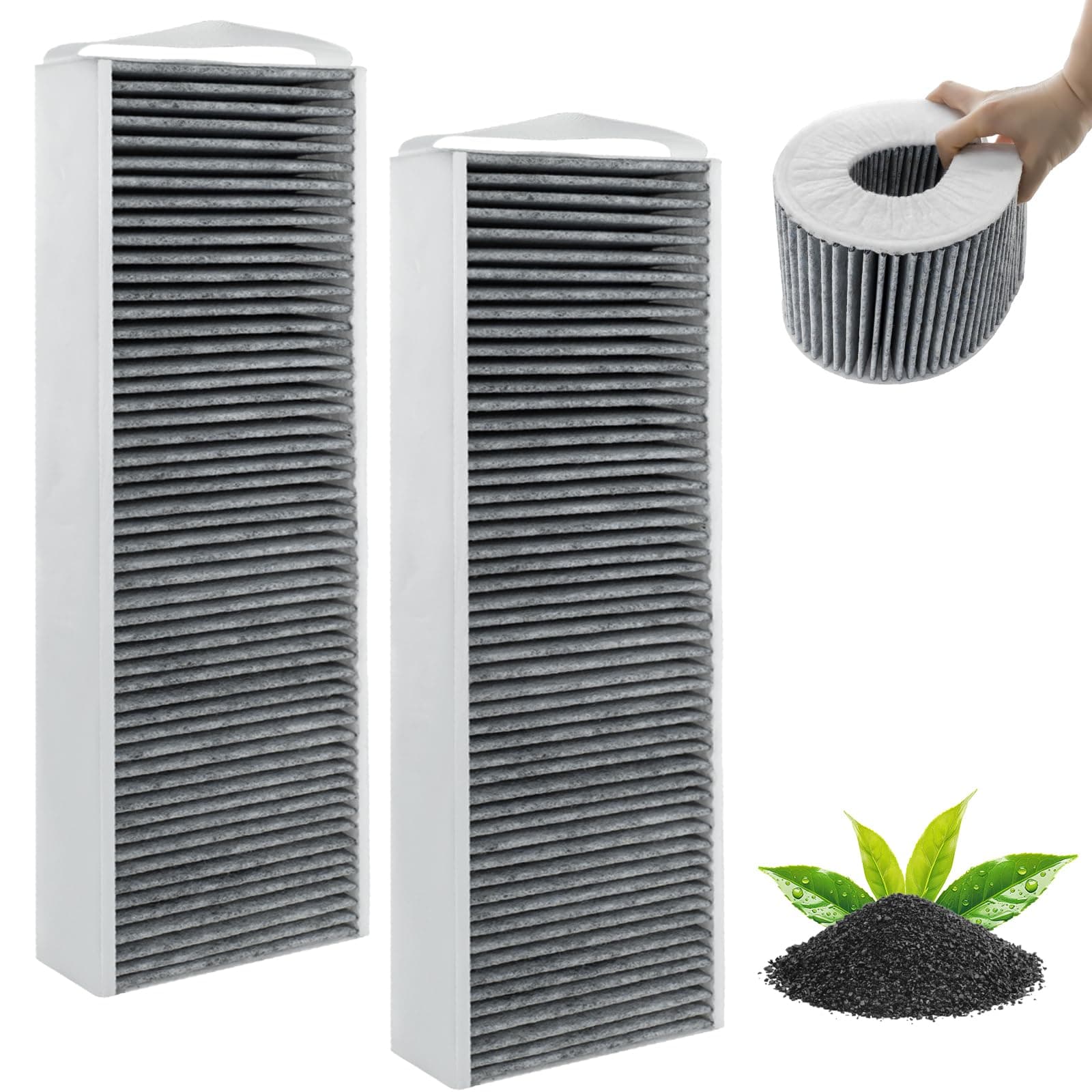 2 Stück Aktivkohlefilter für Bora Pure/X Pure/S Pure Dunstabzug, PUAKF Filter with 5-Layer Filtration System für Ihr Umluftkochfeld PURU oder PUXU,Ersatzfilter Zubehör für Bora Filter