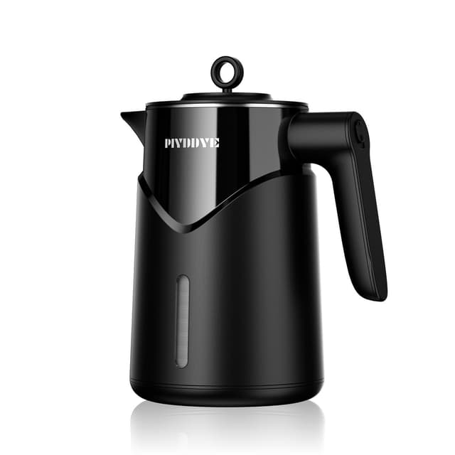 Piyddye Wasserkocher Edelstahl - 2200W Schnellaufheizender Elektrischer Wasserkocher, Automatischer Stromausfall, Trockengehschutz, 100% BPA-Frei, Kein Kunststoffkontakt, Leise, 1,7 Liter für Zuhause