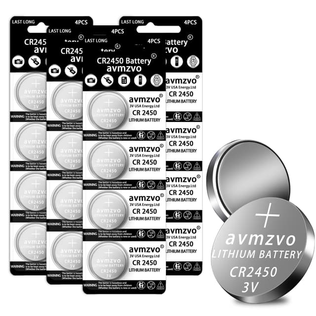 CR2450 3V Lithium Knopfzellen CR 2450 Batterien 16 Stück【5 Jahre LagerGarantie】 (cr2450 16p)