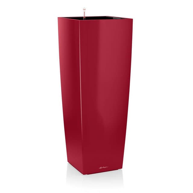 LECHUZA CUBICO Alto Premium 40 scarlet rot hochglanz 18249 39,5x39,5x105 cm Scarlet Rot Hochglanz