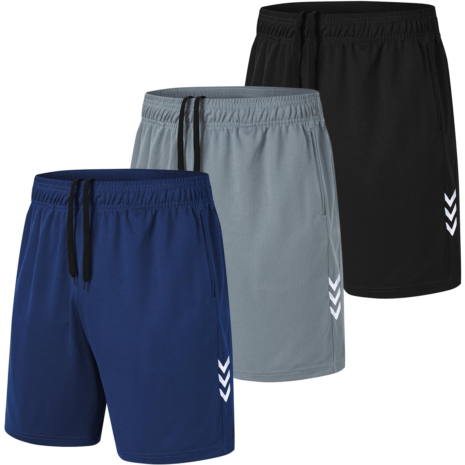 kuzwufs Herren Sporthose Kurze Atmungsaktive Gym Fitness Hosen Dry Fit Lauf Shorts Training Running Funktionsshorts