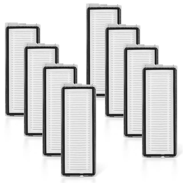 8 Stück Filter Zubehör für Roborock QV 35A / QV35S / Qrevo S/Qrevo Pro/Qrevo Curv/Qrevo Edge/Qrevo Curv S5X / Qrevo Edge S5A / Qrevo S5V Roboter Staubsauger, HEPA-Filter Ersatzteile Ersatzteil 8p Qrevo Curve/Qrevo Pro Hepa Filter