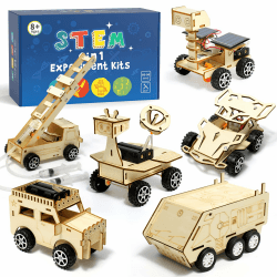 Experimente für Kinder ab 8 9 10 11 12, Auto Elektronik Baukasten, Experimentierkasten, Elektro Baukasten, Holz Auto Bausatz Kinder Spielzeug Geschenke ab 8-14 Jahre Jungen