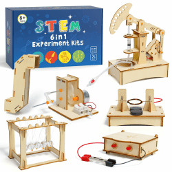 Experimente für Kinder ab 8 9 10 11 12, Elektronik Baukasten, Experimentierkasten, Elektro Baukasten, Holz Bausatz Kinder Spielzeug Geschenke ab 8-14 Jahre Jungen AD-018