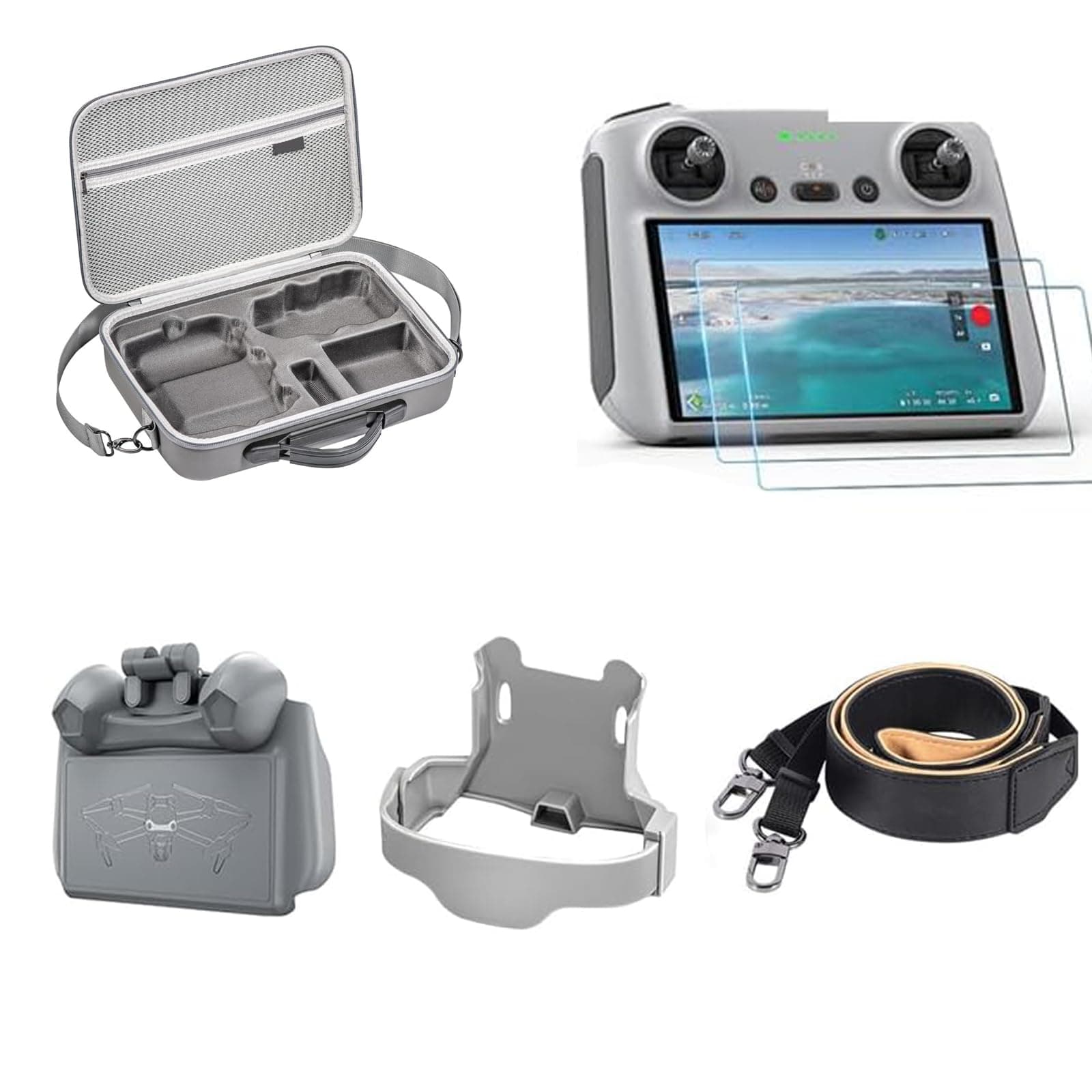 DJI Mini 4 Pro-Zubehörset, Aufbewahrungstasche, Lanyard, Drohnen-Propellerhalterung, Drohnen-Landeplatz, Schutzhülle aus Silikon, für die DJI Mini 4 Pro (RC2-Fernbedienung mit Bildschirm)
