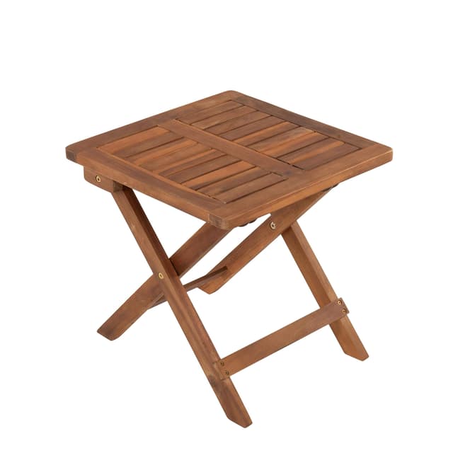 ESTEXO Beistelltisch Holztisch Lounge Tisch Kaffeetisch Gartentisch Klapptisch Akazie Holz Balkontisch Akazienholz Teetisch 40 x 40 cm Braun