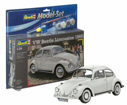 Revell Modellbausatz Auto 1:24 - Volkswagen VW Käfer 1968 (VW Beetle) im Maßstab 1:24, Level 4, originalgetreue Nachbildung mit vielen Details, Model Set mit Basiszubehör, 67083