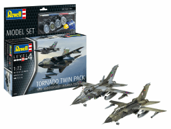 Revell Modellbau, Model Set 50th Anniversary Tornado, Bausatz, Maßstab 1:72, 310 Teile, Bastelset ab 12 Jahren, Detailgetreues Modell, Militärflugzeug, Authentische Nachbildung