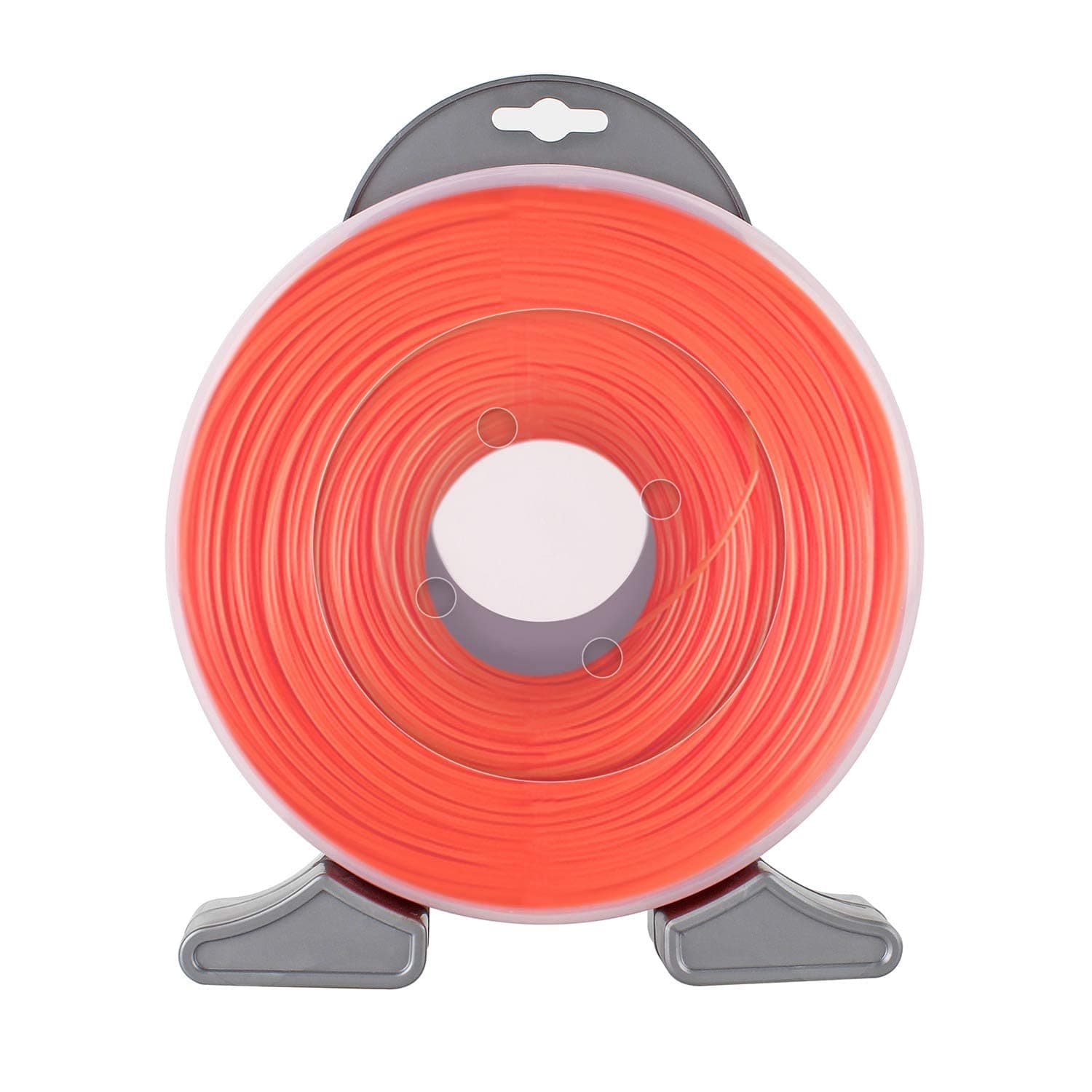 Forever Speed Schnur Rasentrimmer Trimmerfäden Rasenmähfaden Ersatzfaden Rasentrimmer Nylonfaden Bürstenschneiderlinie Rund Durchmesser 2,0 mm x 126 Meter Orange Rund 2,0 mm x 126 m