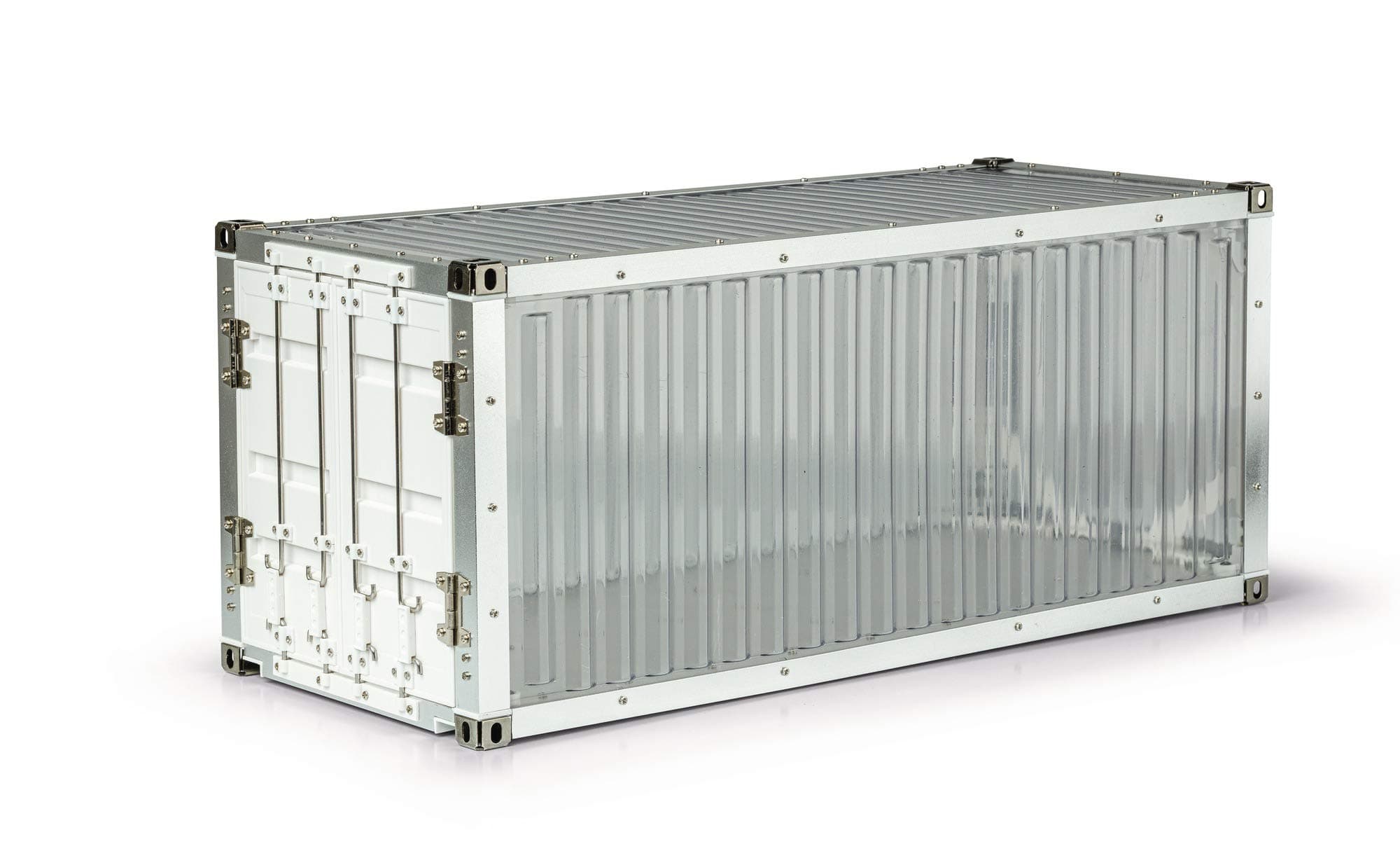Carson 500907335 1:14 20Ft. See-Container Kit - RC, Zubehör für Tamiya Trucks, Ersatzteile, Tuningteile, Modellbau, Silber