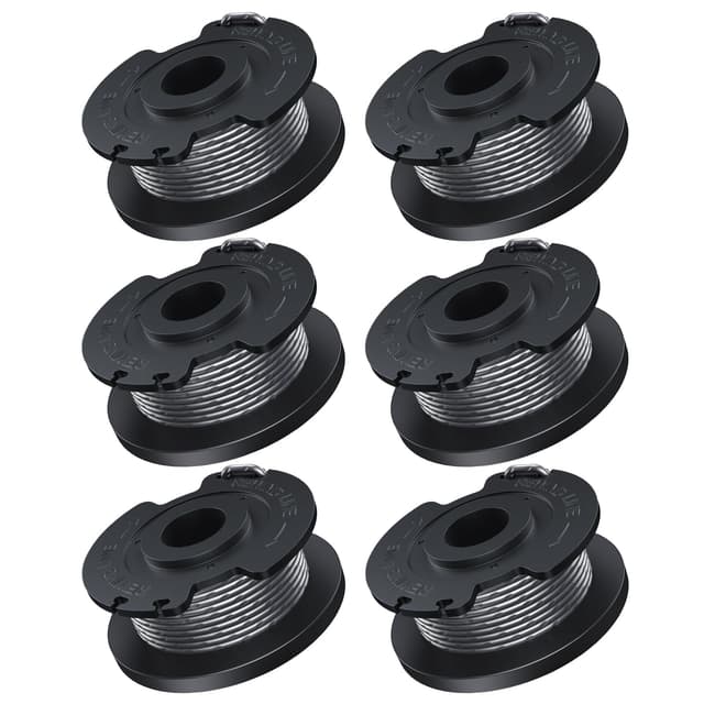 Ø1,6 mm-5m Länge Ersatzspule Kompatibel mit Bosch Geeignet für Akku Rasentrimmer EasyGrassCut,Enthält 6 Stück F016800569 Fadenspule 6 Fadenspules