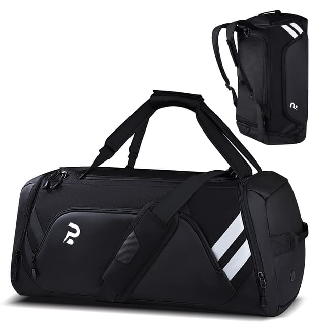 Sporttasche für Damen und Herren, 58L Reisetasche Groß Sporttasche mit schuhfach und Nassfach, Trainingstasche Herren Saunatasche Fitness Tasche Gym Bag für Fitness, Schwimmen, Sport, Reisen