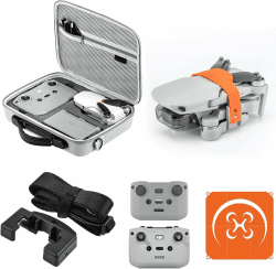 DJI 5 in 1 Zubehör Set Kompatibel mit Mini 4K Fly More Combo/Mini 4K Standard, Inklusive Aufbewahrungstasche, Hubschrauberlandeplatz, Propellerhalterung, Trageschlaufe, Silikonschutzhülle