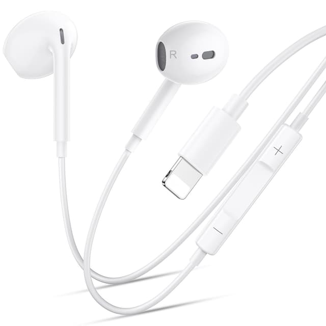 iPhone Kopfhörer mit Kabel, [MFi-Zertifiziert] Kabelkopfhörer für iPhone 14 13 12 11, Kabel Kopfhörer mit Mikrofon und HiFi Stereo Ohrhörer für 14 Plus Pro Max/XR/XS/X/SE/8/7/iPad Unterstützt alle iOS