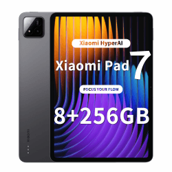 XIAOMI Pad 7 Tablet, 11.2 Zoll, 8+256GB, 3.2K 144Hz Display, Snapdragon 7+ Gen 3, 8850mAh Akku, HyperAI, Quad-Lautsprecher, Nahtloses Desktop-ähnliches Erlebnis，Grau