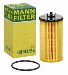 MANN-FILTER HU 612/2 x Ölfilter - für Pkw + Transporter Yellow Einzelpack