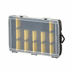STANLEY Organizer Sortimentskasten Werkstatt (Aufbewahrungsbox für Zubehör und Kleinteile aus schlagfestem Polypropylen, 17 Fächer mit entfernbaren Trennwänden, eingebautes Lineal) STST81680-1 17 Fächer Single Angebot bei HelloDeals