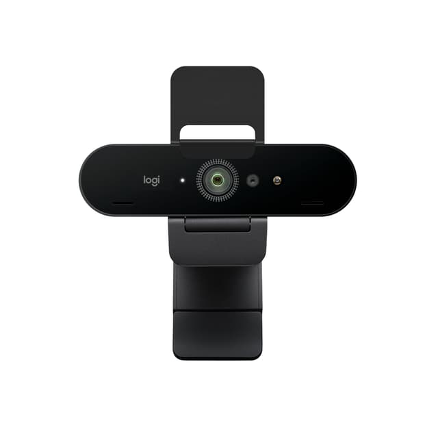 Logitech Brio 4K Webcam, Videogespräche, Mikrofon mit Geräuschunterdrückung, automatische HD-Belichtungskorrektur, Microsoft Teams, Zoom, Google Voice, Google Meet, PC/Mac/Notebook/Macbook - Graphit Neue Version