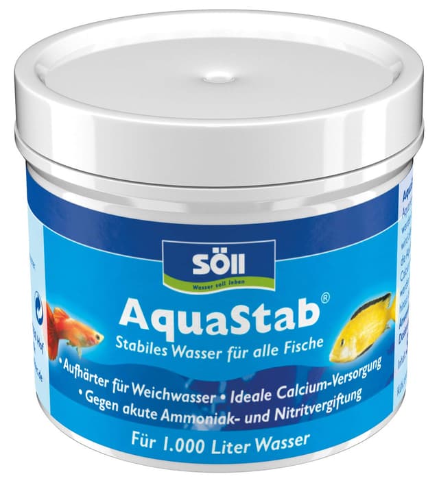 Söll AquaStab - Stabiles Wasser für alle Fische 50 g 50 g für 1.000 Liter Single