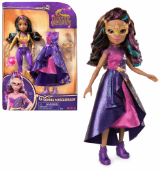 Unicorn Academy Deluxe Ankleidepuppe Maskenball - Sophia, Originalpuppe zur beliebten Netflix-Serie, 24 cm groß, mit 2 Outfits und Accessoires, für Kinder ab 4 Jahren