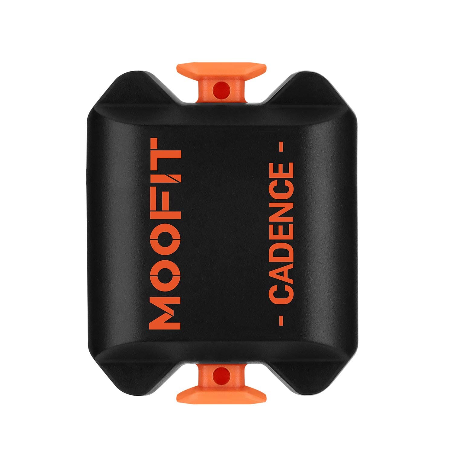 moofit Geschwindigkeitssensor und Trittfrequenzsensor, Bluetooth & ANT+ Kabelloser Geschwindigkeits, Distanz und Trittfrequenzsensor mit IP67 Wasserdichter Low Energy Technologie, Orange