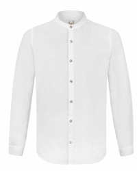 Stockerpoint Herren Trachtenhemd Friedrich I Größe S-3XL I Traditionelles & modernes Design I 100% Baumwolle I Atmungsaktiv & pflegeleicht I Perfekt für Trachten & Festlichkeiten L Weiß