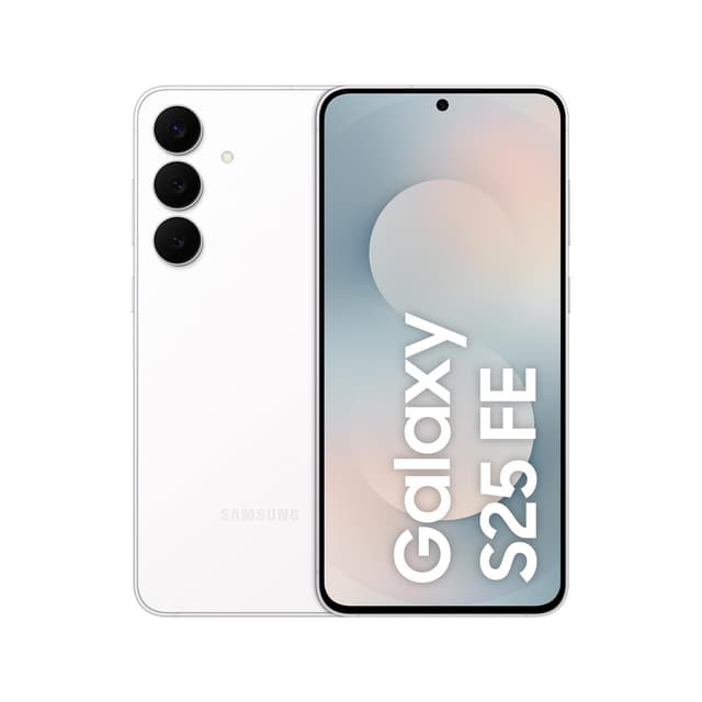 Samsung Galaxy S25 FE mit Galaxy AI, Handy mit Android, 6,7 Zoll FHD-Display, 50 MP Kamera, 256 GB Speicher, 8 GB RAM, 4.900 mAh Akku, White, 3 Jahre Herstellergarantie [Exklusiv auf Amazon] Weiß 256 GB