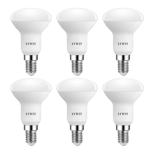 LVWIT 6er Pack E14 LED Lampe Warmweiss 4.9W, Reflektorlampe 470 lm, 2700K, E14 LED Reflektor R50 Strahler ersetzt 40W Glühbrine Warmweiß 6 Stück (1er Pack)