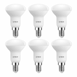 LVWIT 6er Pack E14 LED Lampe Warmweiss 4.9W, Reflektorlampe 470 lm, 2700K, E14 LED Reflektor R50 Strahler ersetzt 40W Glühbrine Warmweiß 6 Stück (1er Pack)